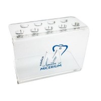 Подставка прозрачная с круглыми отверстиями Micerium 9 шт.