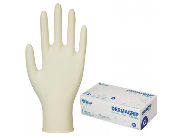 Перчатки латексные 2 хлор Dermagrip Classic