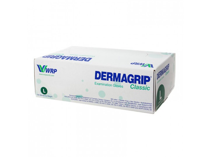Перчатки латексные 2 хлор Dermagrip Classic