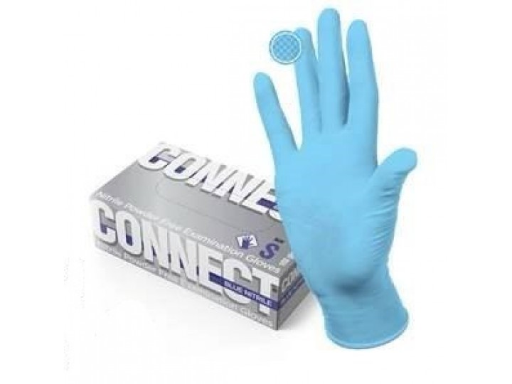 Перчатки нитриловые Connect Blue Nitrile (100 шт.)