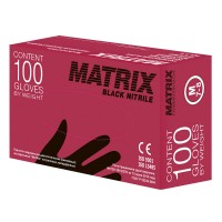 Перчатки нитриловые черные Matrix Black Nitrile