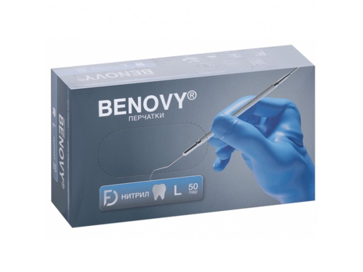 Перчатки нитриловые сиренево-голубые Dental Formula Nitrile, 3,5 г (100шт.)