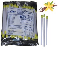 Слюноотсосы Белые 100шт. с ароматом ванили Кристидент