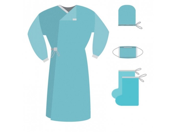КОХ-4 комплект одежды хирурга стерильный (4 предмета)