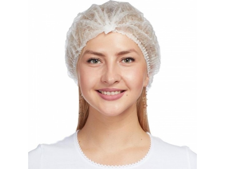 Шапочка одноразовая тип Шарлотка (100 шт.)