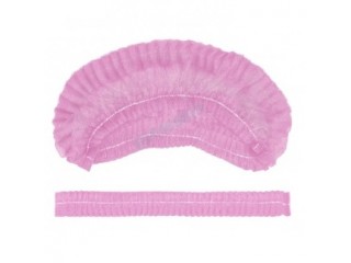 Шапочка одноразовая розовая тип Шарлотка (100 шт.)