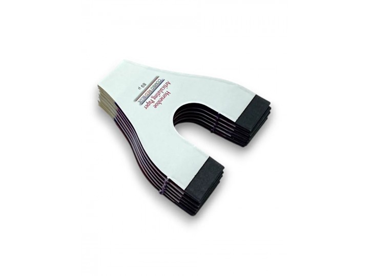 Артикуляционная бумага Crosstex Horseshoe подкова синяя-красная 89мкм 72 листа