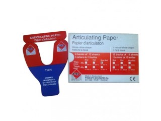 Бумага для контроля артикуляции  50мкм подковообразная сине-красная PD