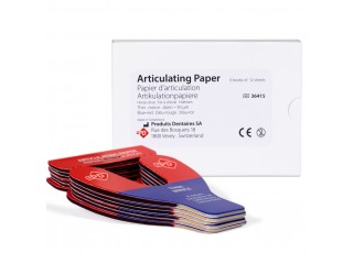 Бумага для контроля артикуляции 80мкм подковообразная синяя PD