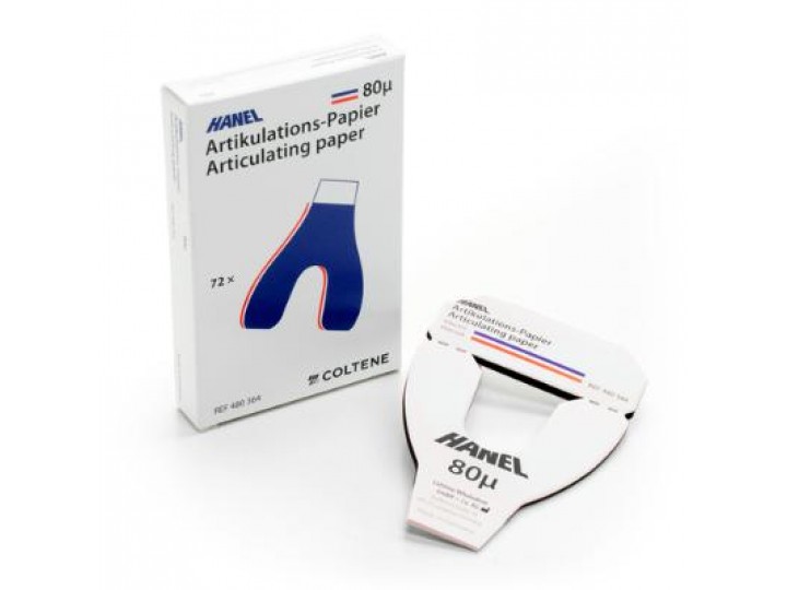 Артикуляционная бумага 80мкм U-образная Hanel