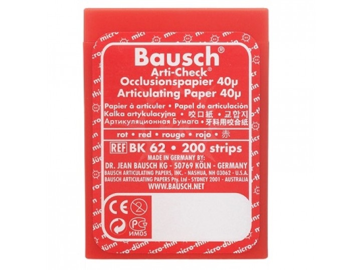 BK 62 артикуляционная бумага
