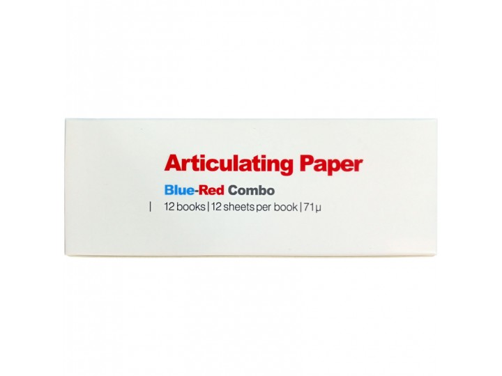 Артикуляционная бумага Crosstex Combo синяя-красная 71мкм 144 листа