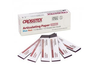 Артикуляционная бумага Crosstex Combo синяя-красная 71мкм 144 листа