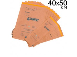 Крафт-пакеты Стерит 40х50 см коричневый