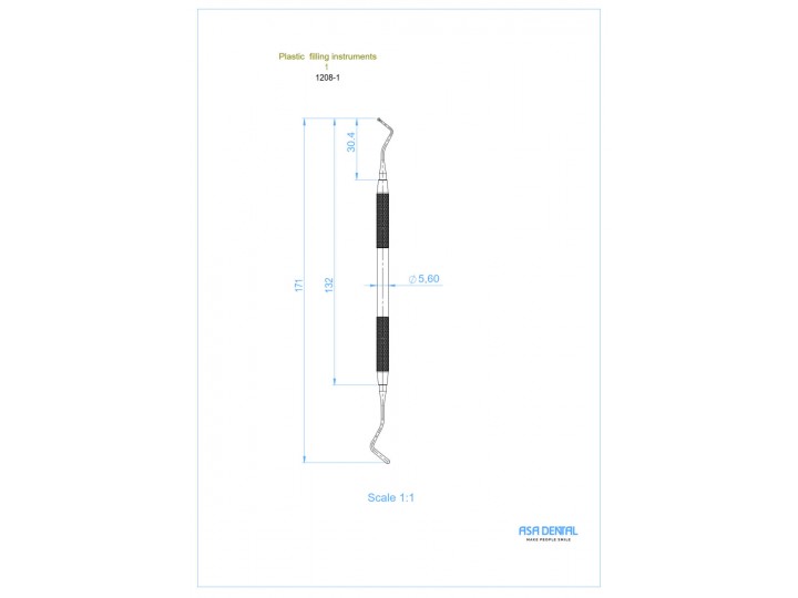 Штопфер-гладилка N1 двусторонняя 1208-1