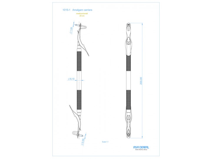 Инструмент для внесения амальгамы двусторонний 1015-1