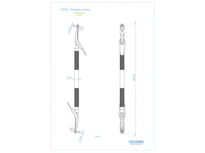 Инструмент для внесения амальгамы двусторонний 1015-2