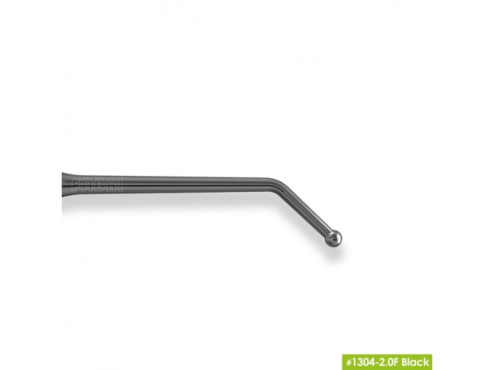 Удлиненная средняя гладилка с штопфером 1304-2,0F Black