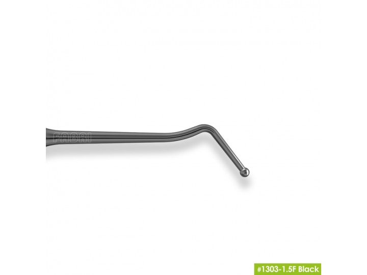 Узкая гладилка с двухугловым штопфером 1303-1,5F Black