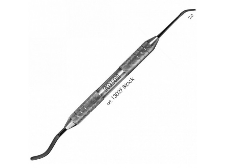 Двухсторонняя серповидная гладилка 1302F Black