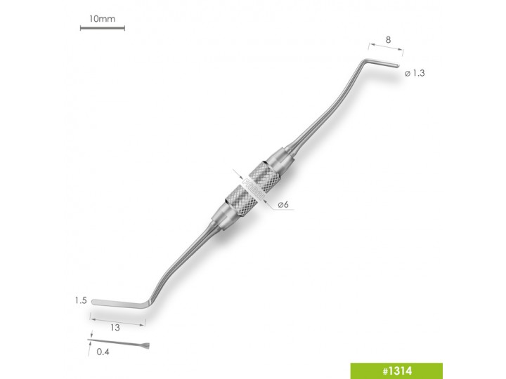 Удлиненная узкая гладилка 1314
