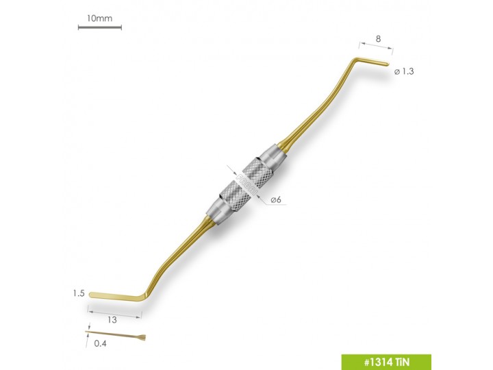 Удлиненная узкая гладилка 1314 TiN