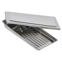 Лоток стоматологический ЛМС-8 с крышкой AISI 430 (12Х17)