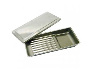 Лоток стоматологический ЛМС на 8 инструментов с крышкой 50110