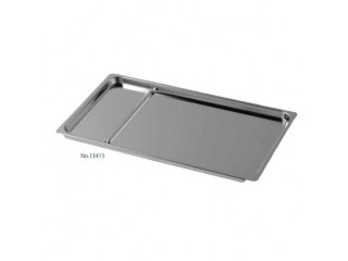 Лоток стальной, размер M, 245x146x8 мм, 13413