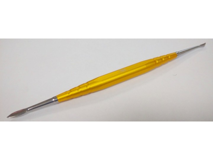 Инструмент моделировочный для воска ручка 07305 золотистая насадка (A7, B2) - нерж.сталь