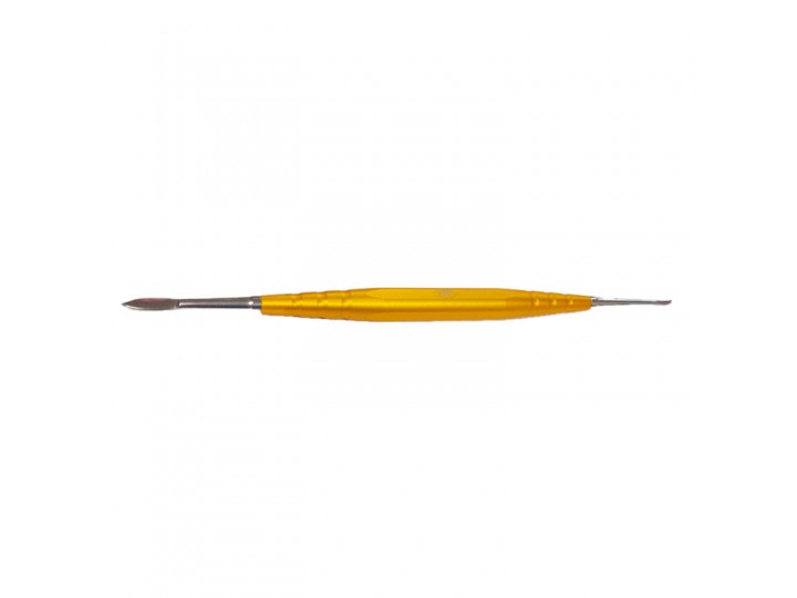 Инструмент моделировочный для воска ручка 07305 золотистая насадка (A7, B2) - нерж.сталь