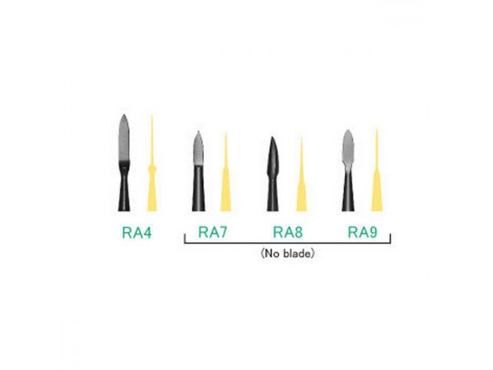 Инструмент моделировочный для пластмасс ручка 07314 черная, насадка (RA9, RB3) - тефлон