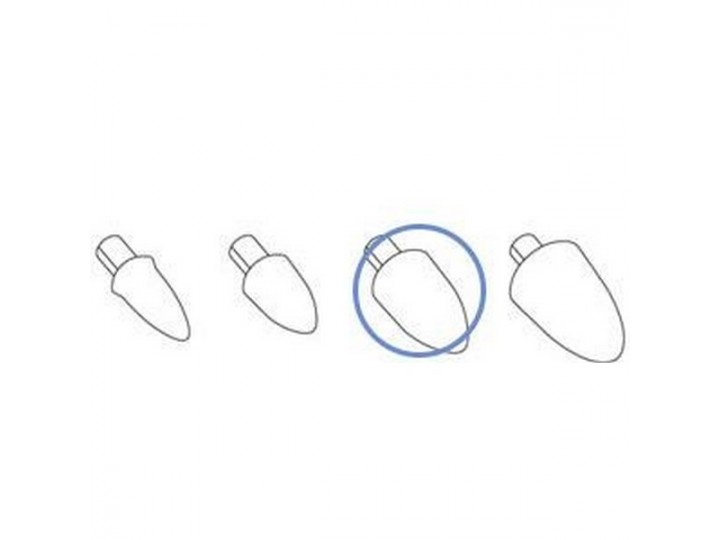 Насадки для восстановления контактного пункта 7620 — набор 120 шт., 4 вида насадок (XS, S, M, XL) по 30 шт.