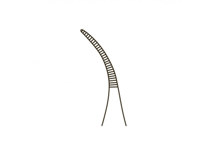 Пинцет стоматологический Micro-Adson изогнутый без крючка, 32214