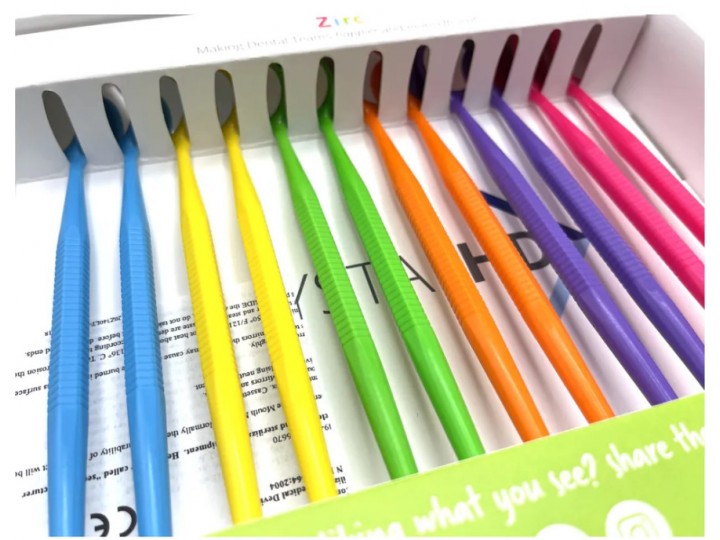 Зеркало стоматологическое №4 Crystal HD Lens Zirc 78095 NEON-PVA (12 штук)