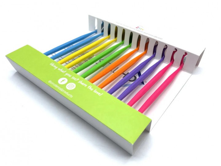 Зеркало стоматологическое №4 Crystal HD Lens Zirc 78095 NEON-PVA (12 штук)