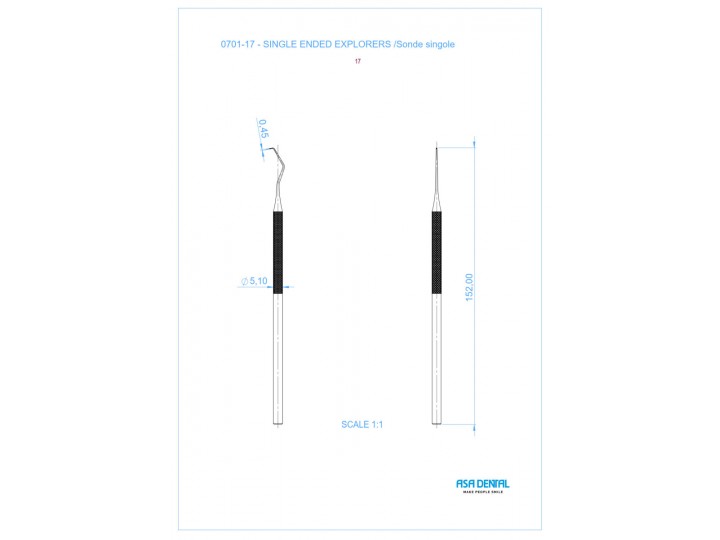 Зонд N17 односторонний 0701-17