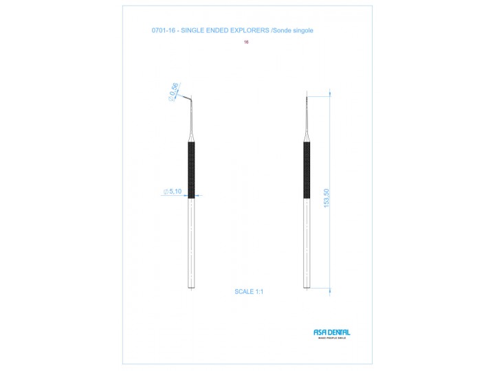 Зонд N16 односторонний 0701-16