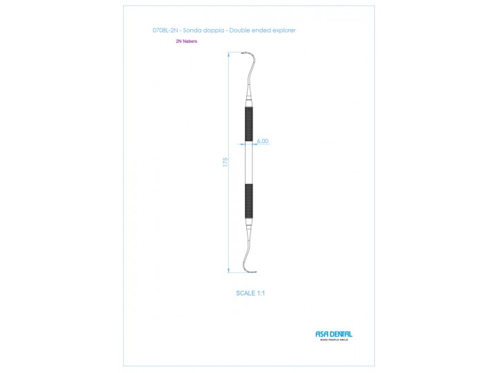 Зонд пародонтологический двусторонний 0708L-2N