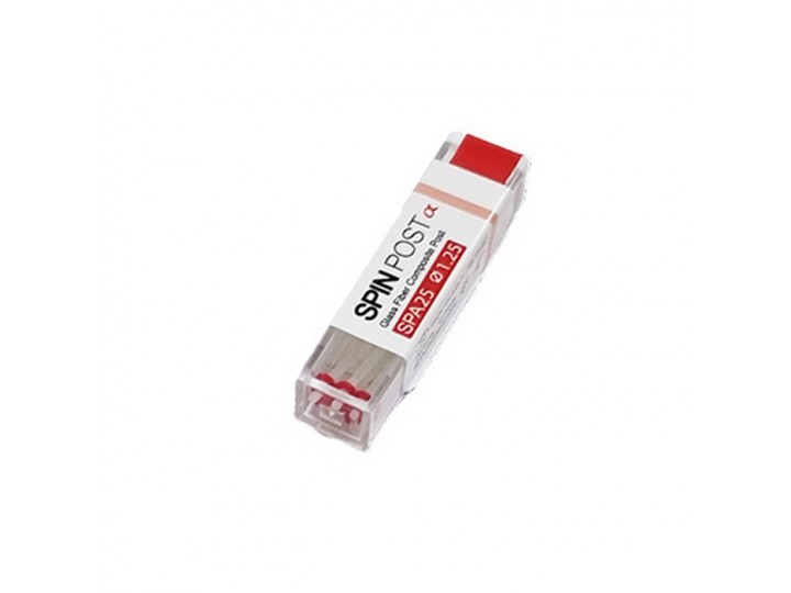 Штифты стекловолоконные конические Spin Post SPA25 Ø1,25 mm (красный), 10 шт