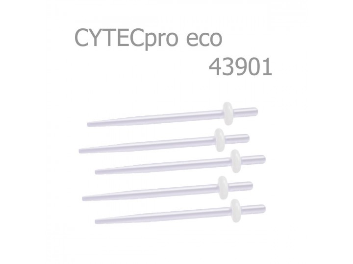 Штифты CYTECpro eco 43901 стекловолоконные полупрозрачные гладкие, 5шт в блистере