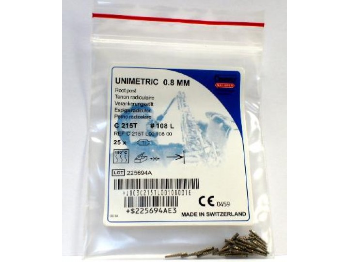 Штифты титановые Юниметрик - Unimetric 108L