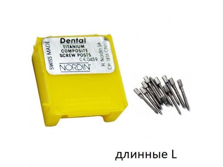 Штифты титановые длинные L, 6 шт.