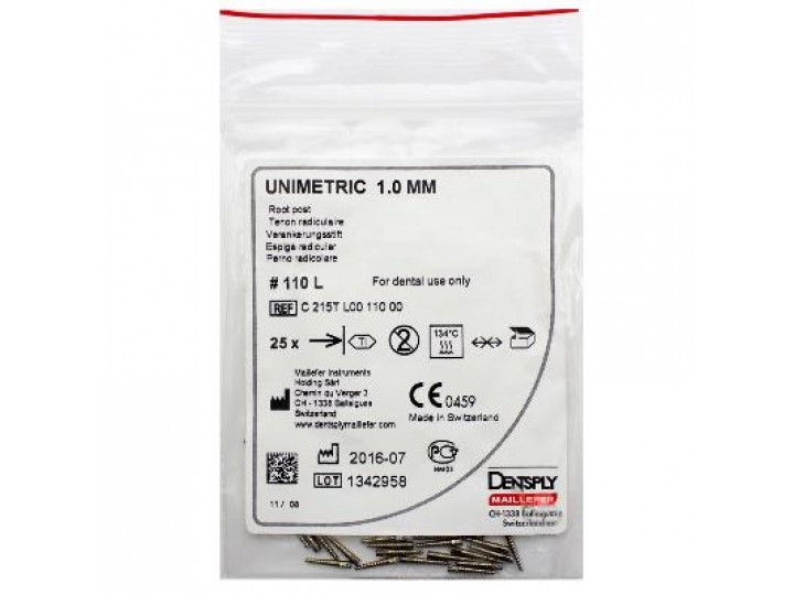 Штифты титановые Юниметрик - Unimetric 110L