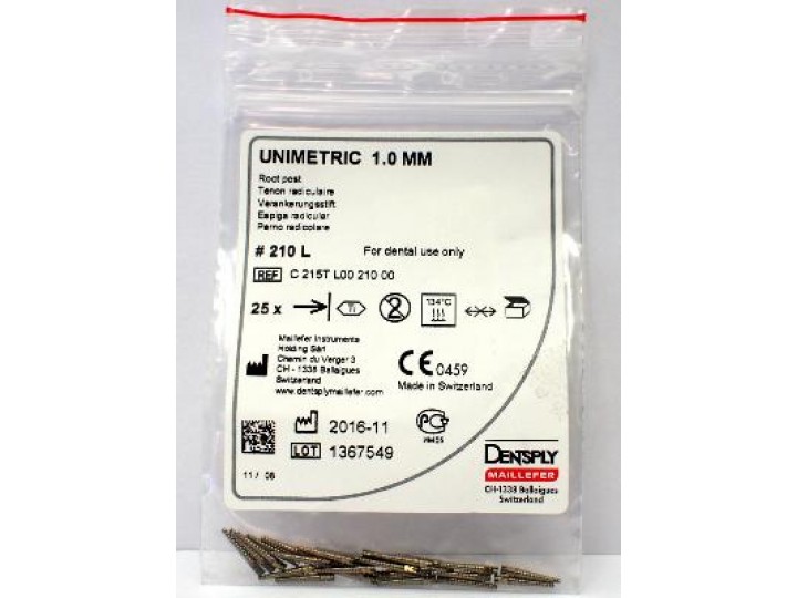 Штифты титановые Юниметрик - Unimetric 210L