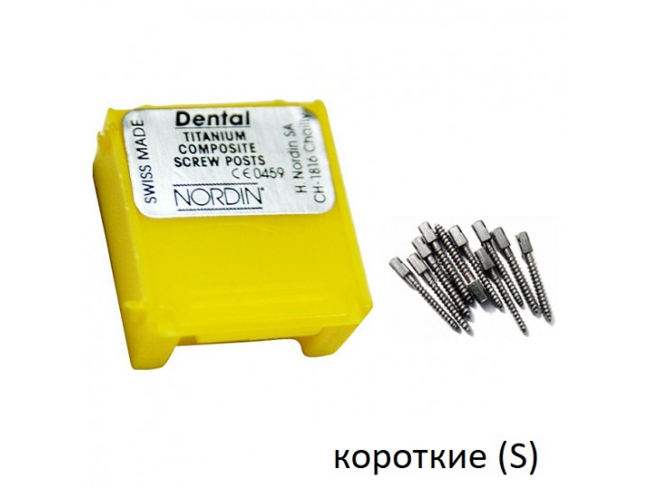 Штифты титановые короткие S, 6 шт.