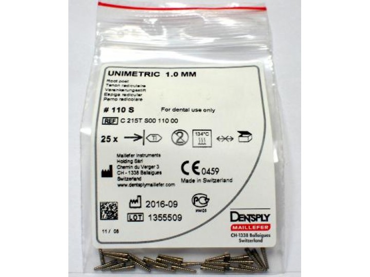 Штифты титановые Юниметрик - Unimetric 110S