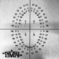 Шаблон для коффердама взрослый с отверстиями DP3