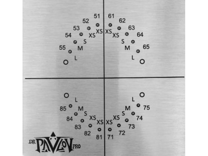 Шаблон для коффердама детский перфорированный DP4