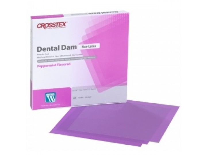 Листы для раббердам (коффердам) без латекса Crosstex